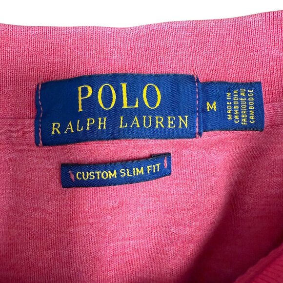 Men's POLO RALPH LAUREN Custom Slim Fit Highland‎ Rose Soft Polo | Size M - Picture 2 of 5